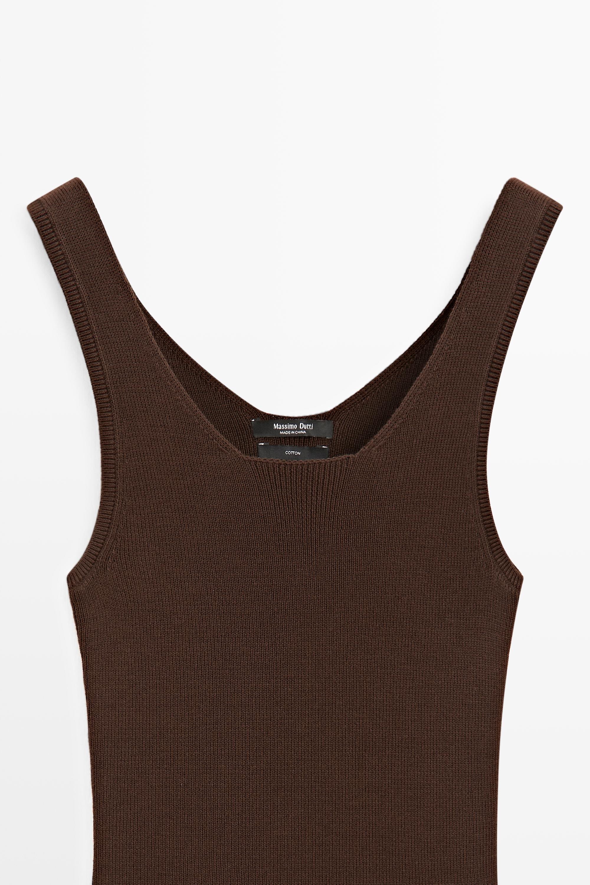 100% cotton ribbed tank top